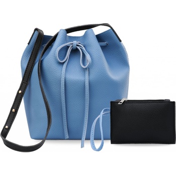 Dámská kabelka vak shopper bag 2v1 modrá