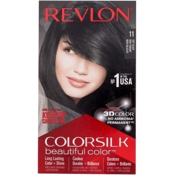 Revlon Colorsilk Beautiful Color Farba na vlasy Farbené vlasy 11 soft black 59,1 ml