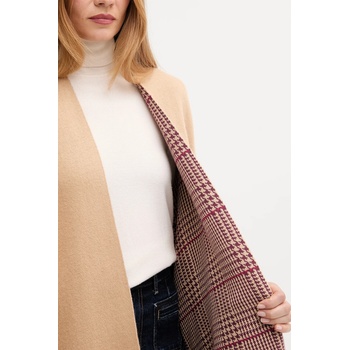 United Colors of Benetton Пончо с вълна United Colors of Benetton в бежово 112HEU01N (112HEU01N)