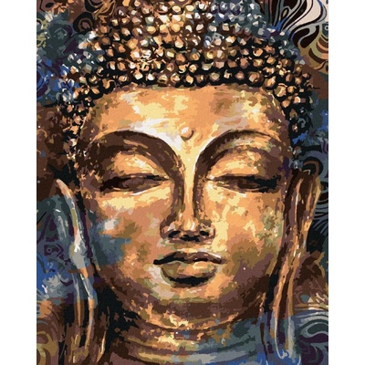 zuty Malování Podle Čísel Buddha S Ornamenty 40 x 50 Cm Plátno Rám