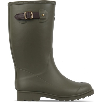Gelert Fur Lined Welly Boot Womens - Olive