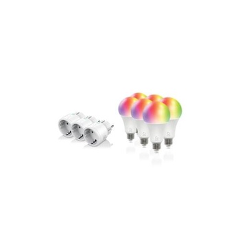 DELTACO Смарт комплект DELTACO SH-KIT03, 3 x мини контакти, 6 x LED крушки (DELT-SH-KIT03)