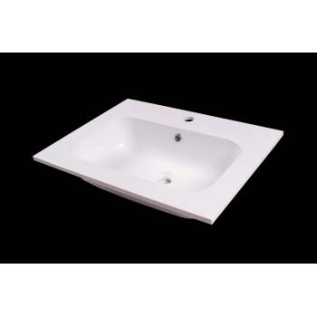 Image 1 of Inter Ceramic Мивка за баня от смола 59х55 см, бяла за шкаф (5955/2)