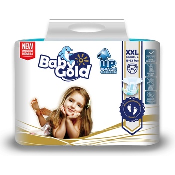 Baby Gold Бебешки златни панталони XXL 15-32kg Junior 6 (35бр. ) (553036)