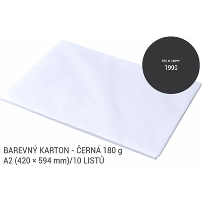 Kreslicí karton A2/180g/10lis černá