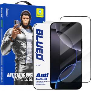 Blueo Стъклен протектор за iPhone 18 Pro Max / iPhone 17 Pro Max / iPhone 16 Pro Max - Anti-Static HD Glass - Blueo - Черен