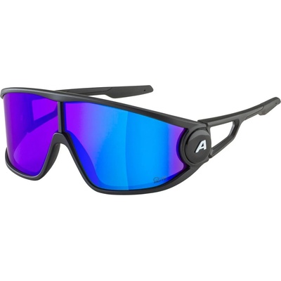 Alpina Слънчеви очила Alpina Legend Q-Lite Cat. 3 Sunglasses - Black Matt / Q-Lite Purple / Electric Blue - размер One Size (205-3721-0211)