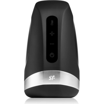 Satisfyer Men Heat vibration мъжки мастурбатор вибриращ Black 14 см