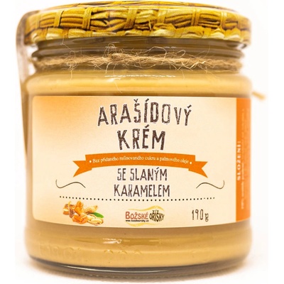 Božské oříšky Arašidový krém so slaným karamelom 190 g