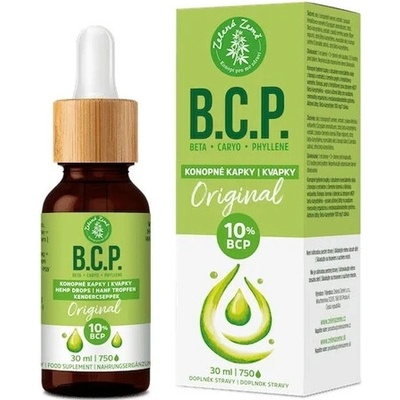 Zelená Země C.B.D. Konopné kvapky s BCP Original 30 ml