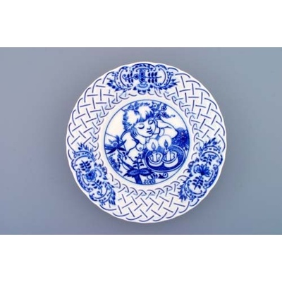 Cibulák Talíř Výroční 2003 reliéfní závěsný 18cm Originál Český porcelán Dubí
