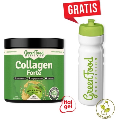 GreenFood Nutrition Collagen Forte zelené jablko 180 g