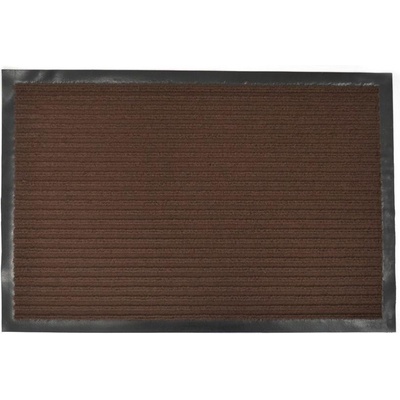 Kinekus KIN15901162 Rohož hnědá pruhovaná s gumovým okrajem 50x80 cm