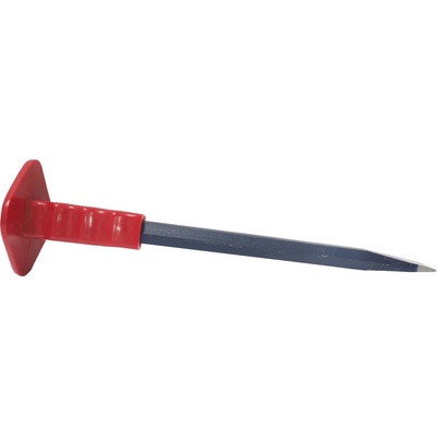TOPTRADE sekáč zámečnický, plochý, s gumovou rukojetí, 350 mm