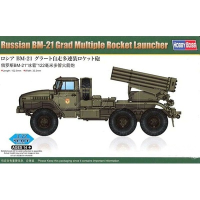 Hobby Boss Russian BM-21 Grad Multiple Rocket Launcher 1:72