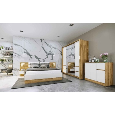 Bogdan Furniture I Спален комплект модел 7054, с лед осветление