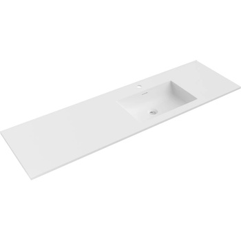 Mexen Otis мивка вградена в плот, дясна 161 x 46, 5 см, бяла мат - 25181601P (25181601P)