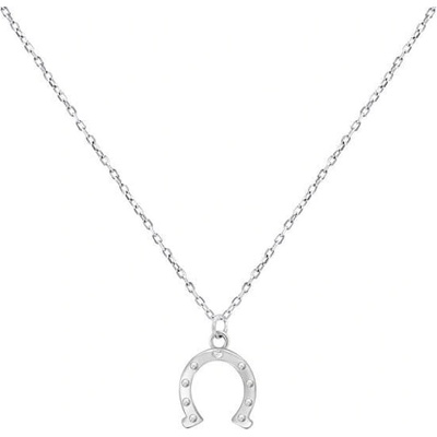 Brilio Silver Strieborný náhrdelník pre šťastie podkova NCL66W