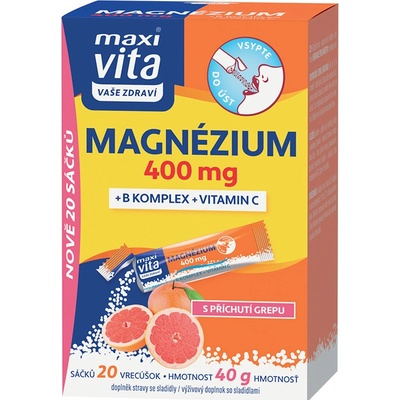 Maxivita Magnesium + B komplex + Vitamin C 20 sáčků
