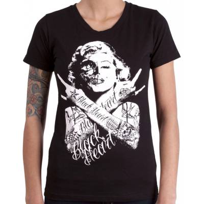 tričko street black heart BH SKULL BITCH Čierna