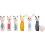 Bigjigs Toys - Дървен мини боулинг - Горски животни (32010)