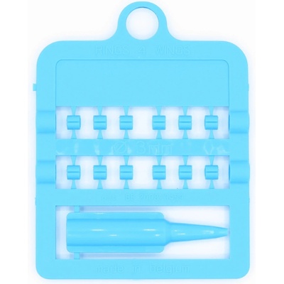 E-Z Split Ring Kroužky, 4 mm modré 12ks