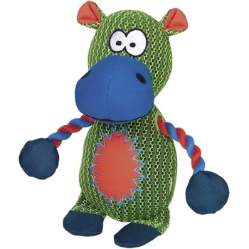 Image 1 of NOBBY Играчка Хипопотам, плат, мрежа, найлон, въже и звук 29 см nobby Германия 50367
