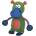 NOBBY Играчка Хипопотам, плат, мрежа, найлон, въже и звук 29 см nobby Германия 50367