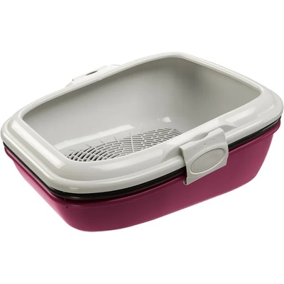 Ferplast Birba - Открита котешка тоалетна със специална система за почистване чрез сито, 55, 5 / 45, 5 / 22 см