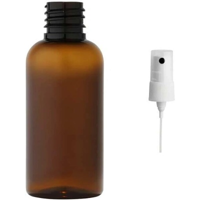 Via Plastová lahvička hnědá s bílým kosmetickým rozprašovačem 50 ml