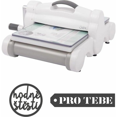 Sizzix A4 Big Shot Plus bílo-šedý + dárek 2 ks česká šablona