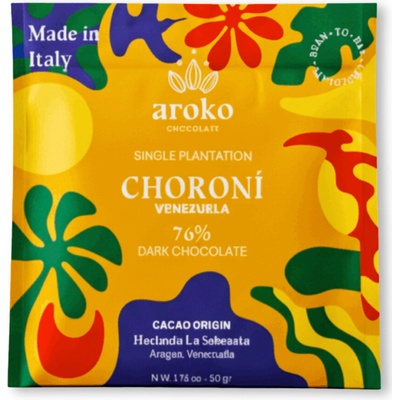Aroko chocolate 76% hořká Choroni Venezuela 50 g