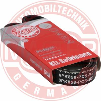 Ozubený klinový remeň MASTER-SPORT GERMANY 6PK858-PCS-MS