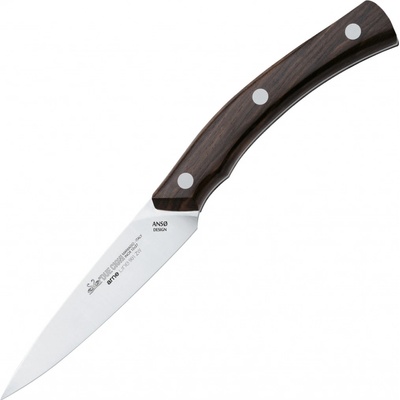 DUE CIGNI LINEA ARNE CONF. 2 PZ SPELUCCHINO INOX Sandvik 12C27 MANICO IN LEGNO ZIRICOTE 2C 10 cm