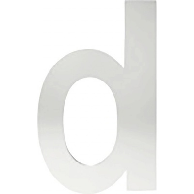 Cobra Písmeno D - 15 cm, nerez