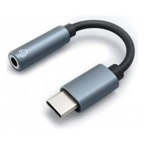 Qoltec Adapter USB-C | 3.5mm Jack | 10cm | Aluminum