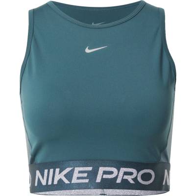 Nike Спортен топ 'Pro' зелено, размер M