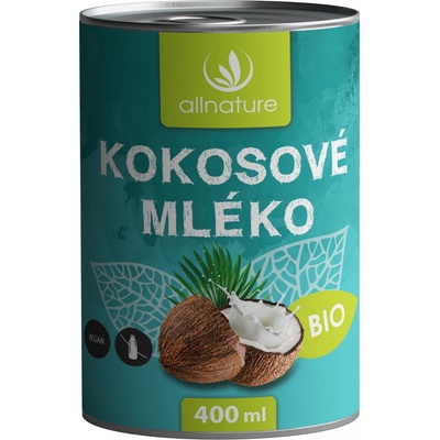 Allnature Bio Kokosové mlieko 400 ml