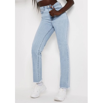 Image 1 of Missy Empire Дънки Missy Empire Raw Hem Denim Wide Leg Jeans - Blue