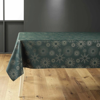 Douceur d'intérieur Zelený ubrus se zlatým vzorem PAMPILLE 150x300cm