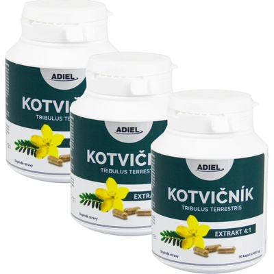 Adiel Kotvičník zemní Tribulus terrestris 90 kapslí