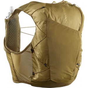 Salomon Раница за трейл бягане Salomon Active Skin 12 Set Trail running backpack - Brilliant Olive / Willow (502-8384-0612)