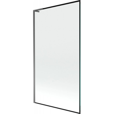 Mexen Next L преграда за вана 1-крило 100 x 150 cm, черна рамка, gun metal - 895-100-000-03-70-95 (895-100-000-03-70-95)