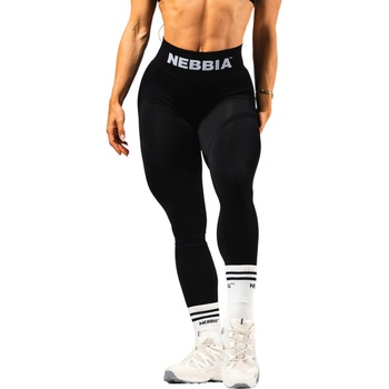 Nebbia Bezešvé extra push-up legíny s vysokým pasem FLOW SEAMLESS 496 černé