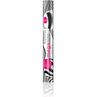 Eveline Mega Size řasenka pro objem a prodloužení černá 10 ml