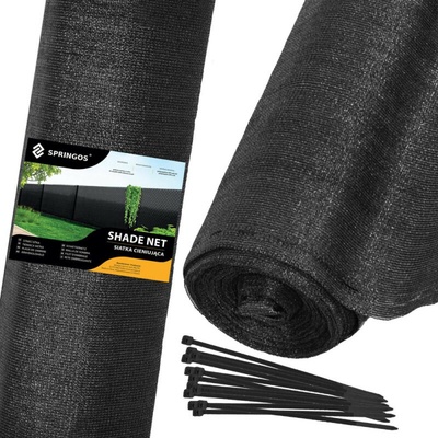 Springos stínící tkanina 90 % 1,5 x 25 m černá SN0022