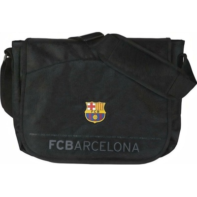 Taška přes rameno FC Barcelona s klopou černá 9 l