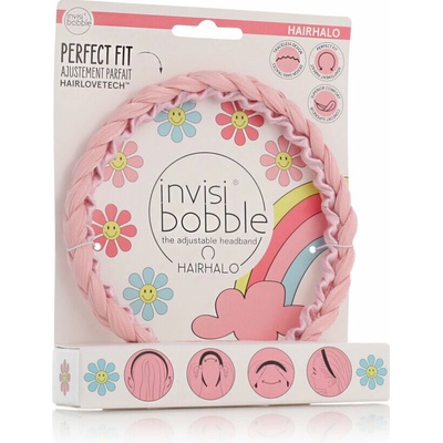 Invisibobble Hairhalo čelenka do vlasov 1 ks farba Eat, Pink, and be Merry