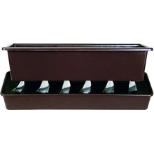 Lebiš Samozavlažovací truhlík 61x15x17 cm hnědý