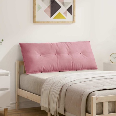 vidaXL Възглавница за гръб Розово 120 x 50 cm Кордюрова тъкан (42014808)